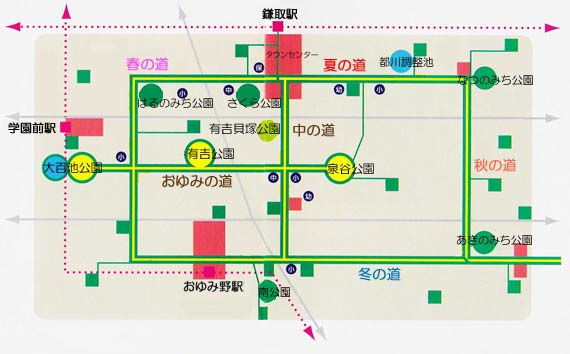 おゆみ野案内 おゆみ野四季の道 おゆみ野ほたる会